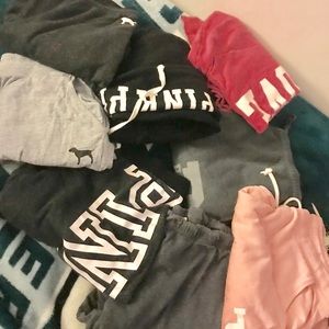 8 pairs of VS Sweat pants